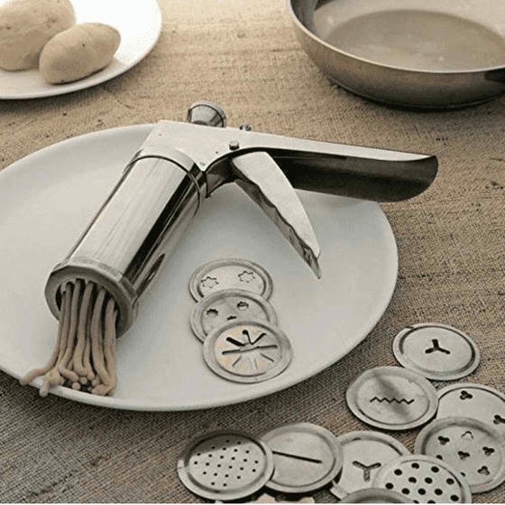 Stainless steel Kitchen Press with 15 blades