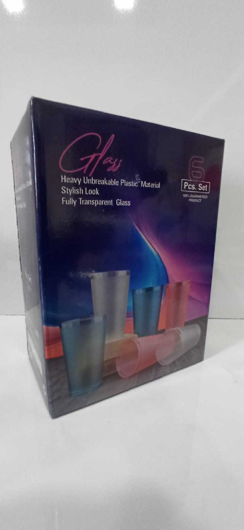 Mat Color glass Pet 300 ml pack of 6 PC's