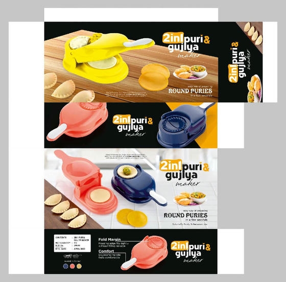 Gujiya And Puri Maker 2 In 1 Box Packing 