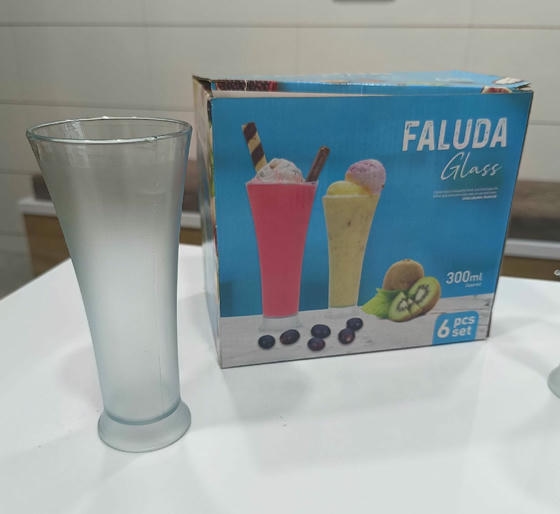 Faluda Glass 300 Ml 6 PC's Box Packing 
