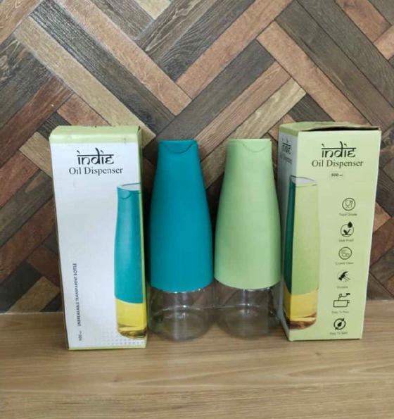 Oil Dispenser 500 Ml Bottle Automatic Free Flow Box Packing 