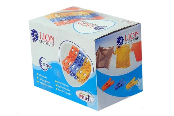 Lion Murli Cloth Clip Box Packing 