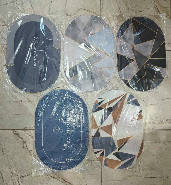 Bathroom shower Home Mat Multicolour ( Round Shape)
