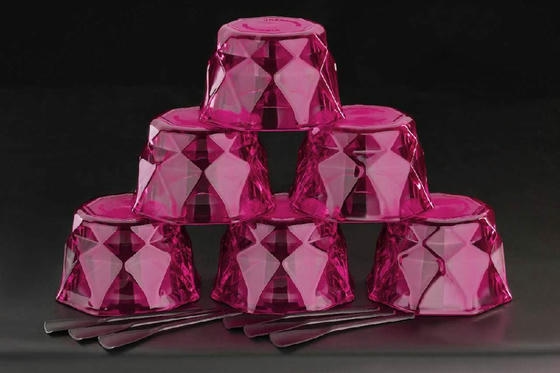 Diamond 6 PC's ice cream cup Set Box Packing 