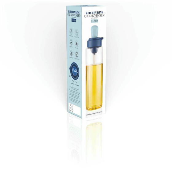 Kitchen King 1000 ml Oil dispenser with Brush 