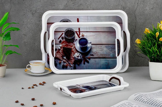 Festival 3 PC's service tray set Box packing 