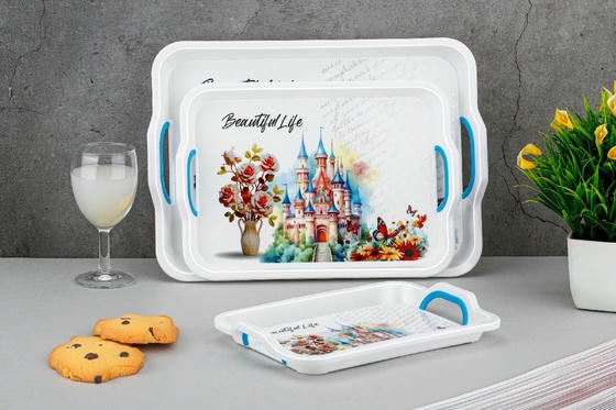 Festival 3 PC's service tray set Box packing 