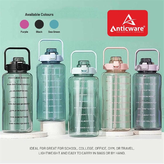 Anticware Motivational 2000 ml Sipper Water bottle Loose packing 