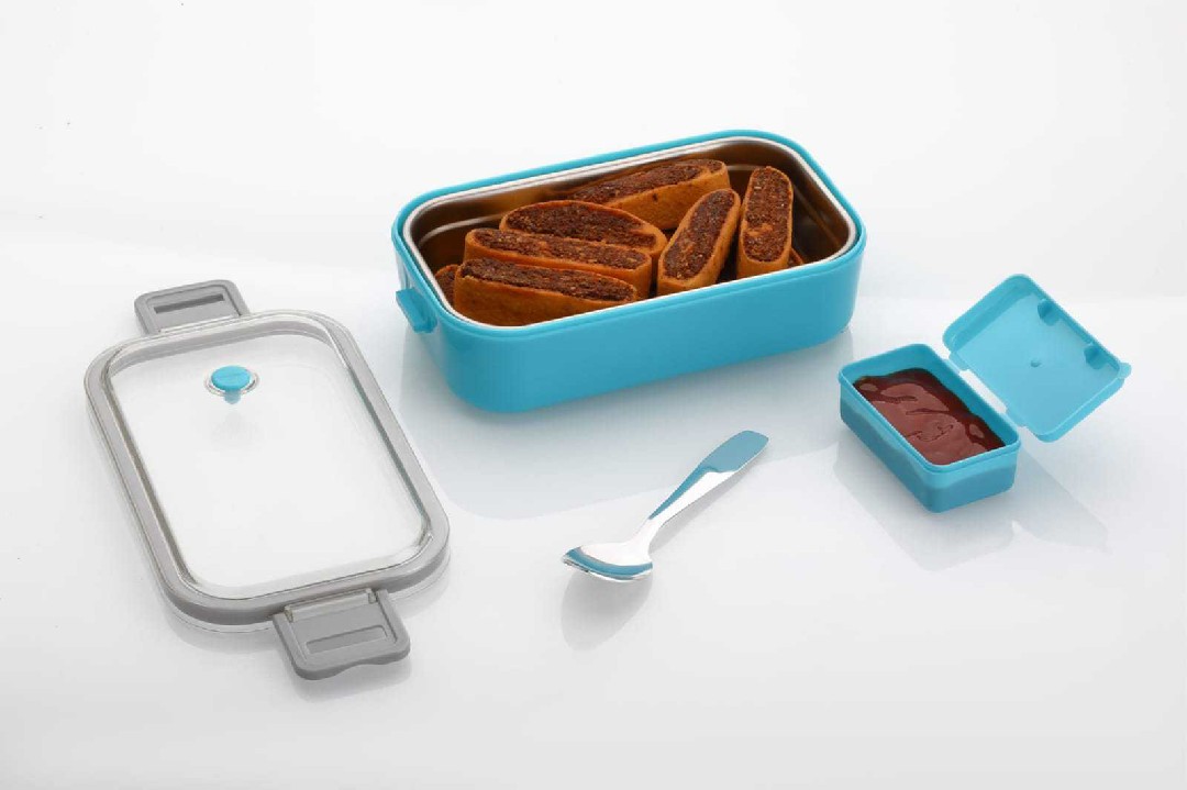 Canva stainless steel lunch box 