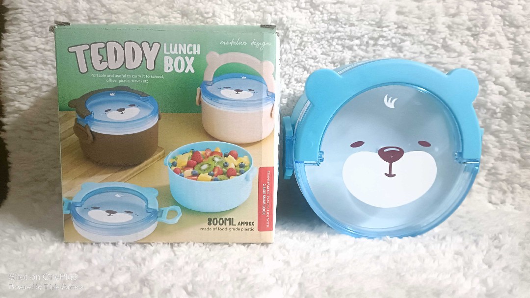 Teddy Lunch Box with Box packing 