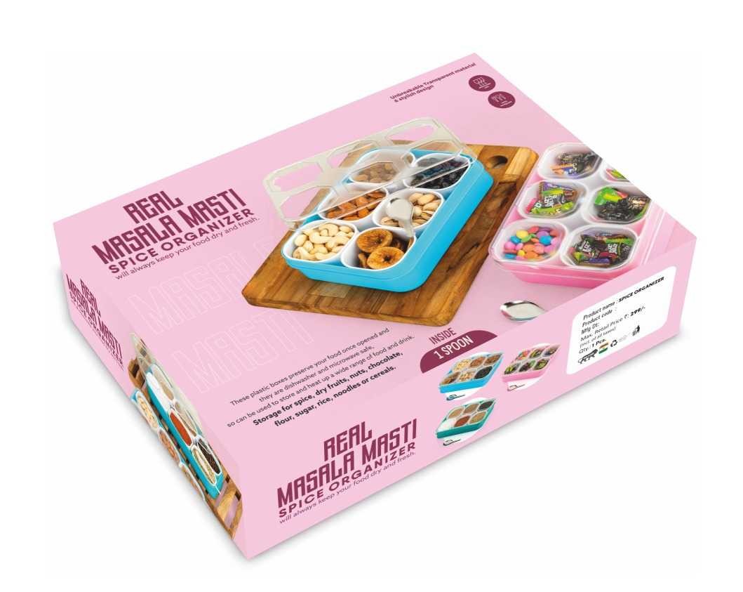 Real Masala box 6 PC's with spoon box pack