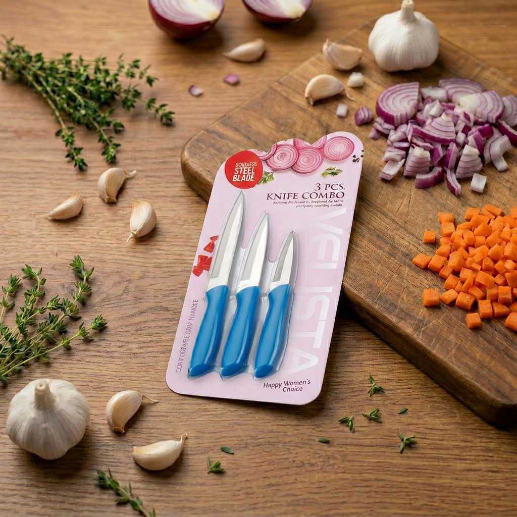 Velista 3 PC's knife combo set Sandwich packing 