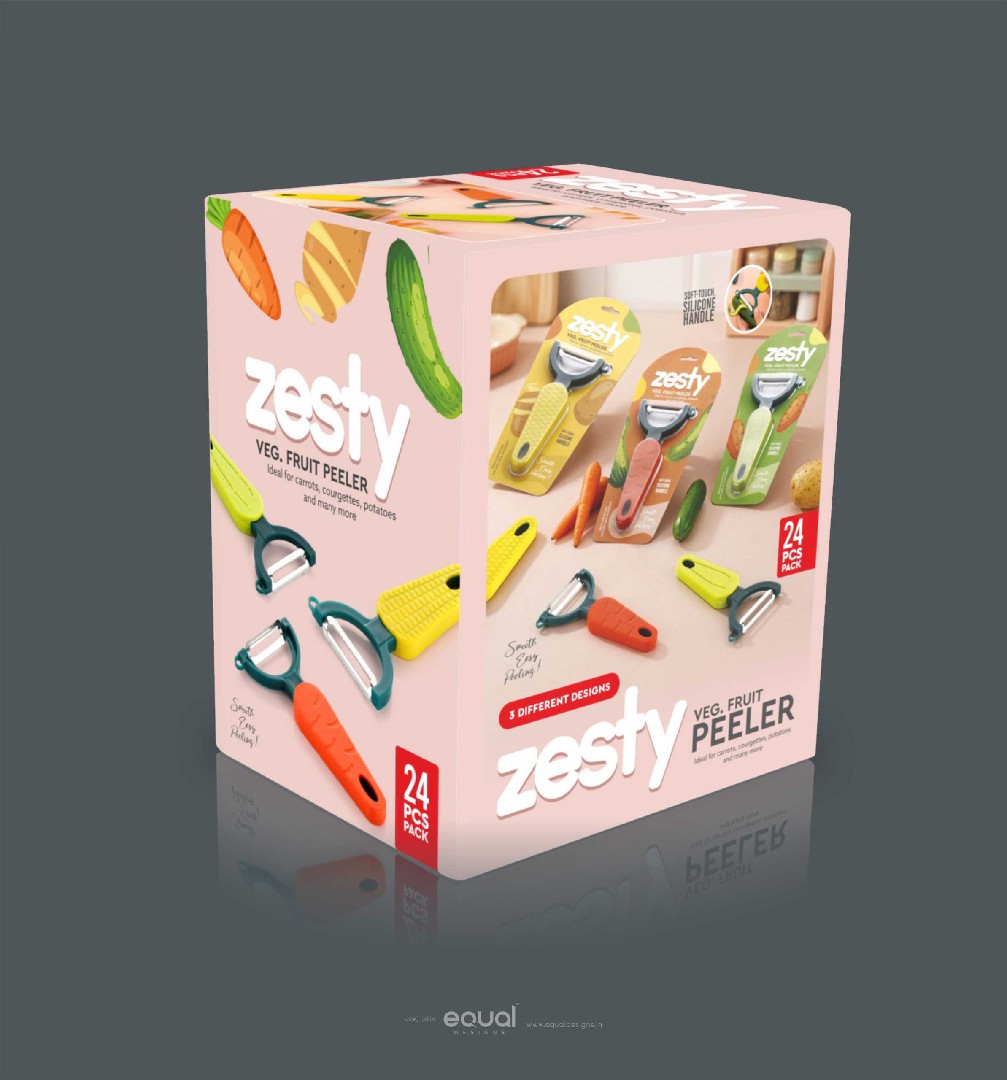 Zesty Veg Fruit peeler Blister packing 