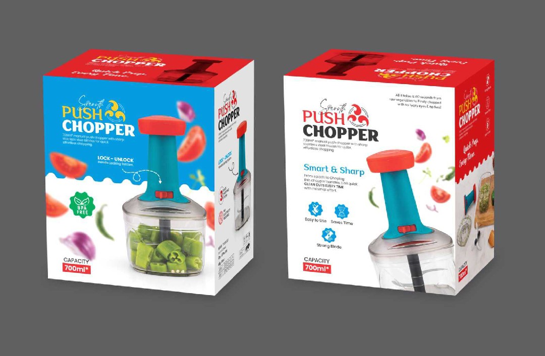 Smooth 750 ml push chopper 