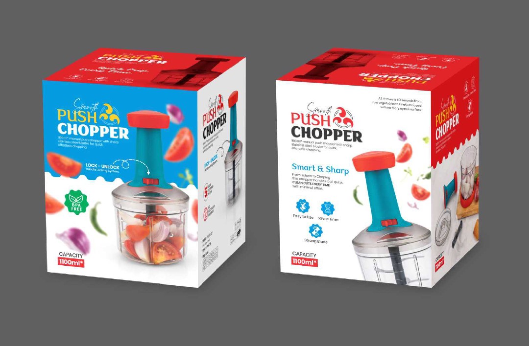 Smooth 1100 ml Push chopper 